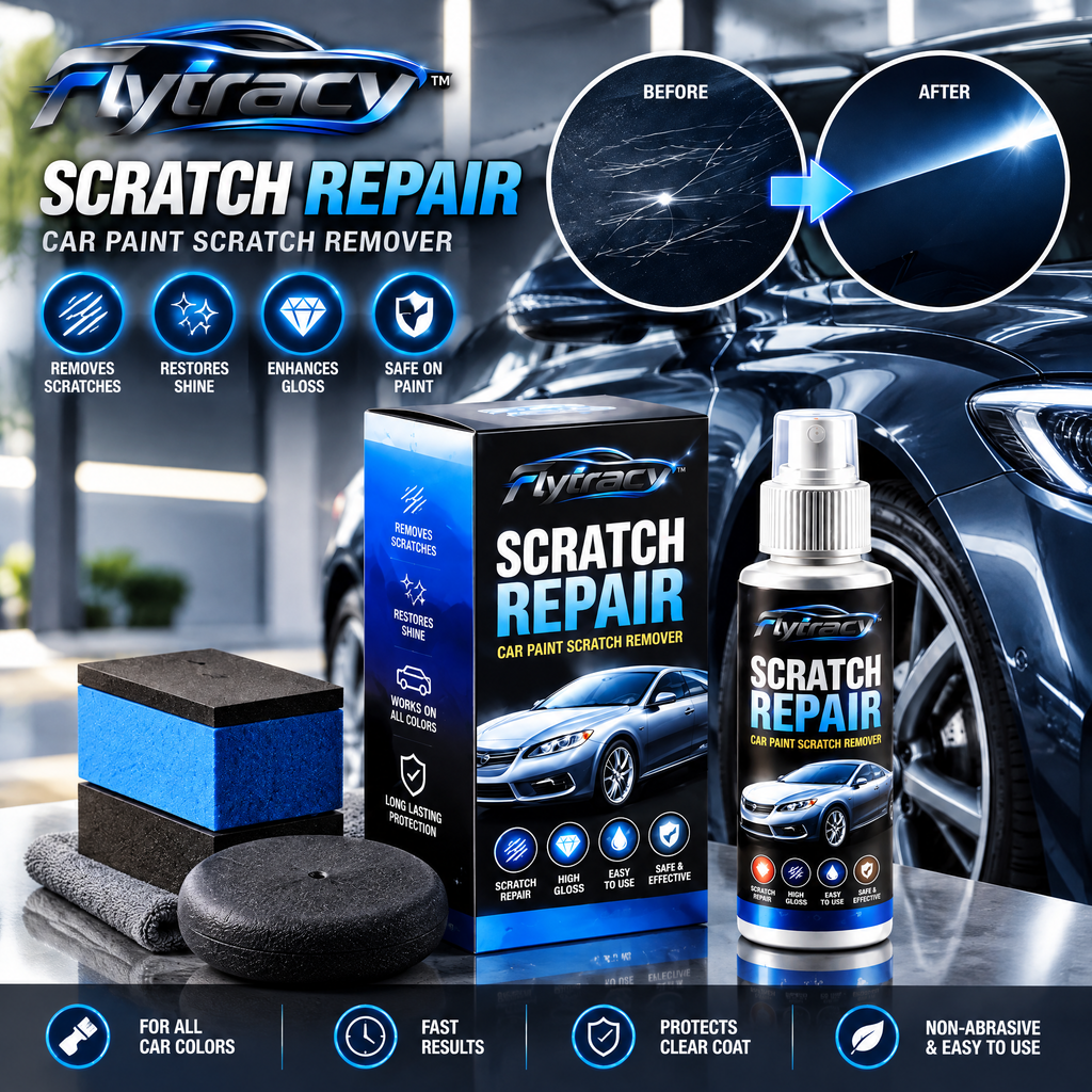 Flytracy™ Car Paint Scratch Repair Kit – Easy-To-Use Scratch Remover & Paint Care Solution for Vehicle Surfaces