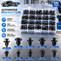 Flytracy™ Automotive Push Rivet Clips Kit (240PCS) – Universal Car Body Fastener Replacement Set with Storage Case