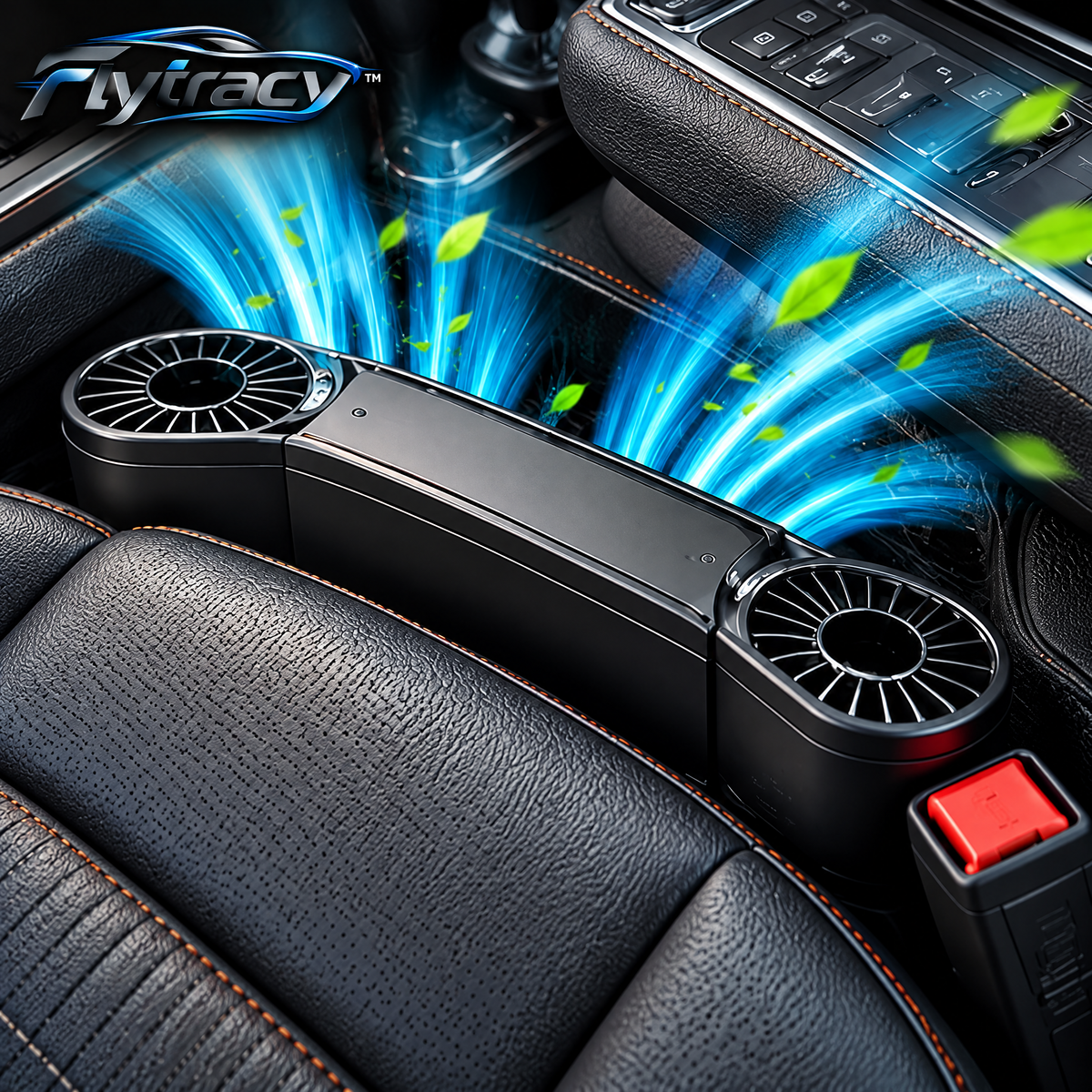 Flytracy™ Dual Fan Car Air Purifier – Portable Vehicle Fresh Air System with Quiet Dual-Fan Circulation